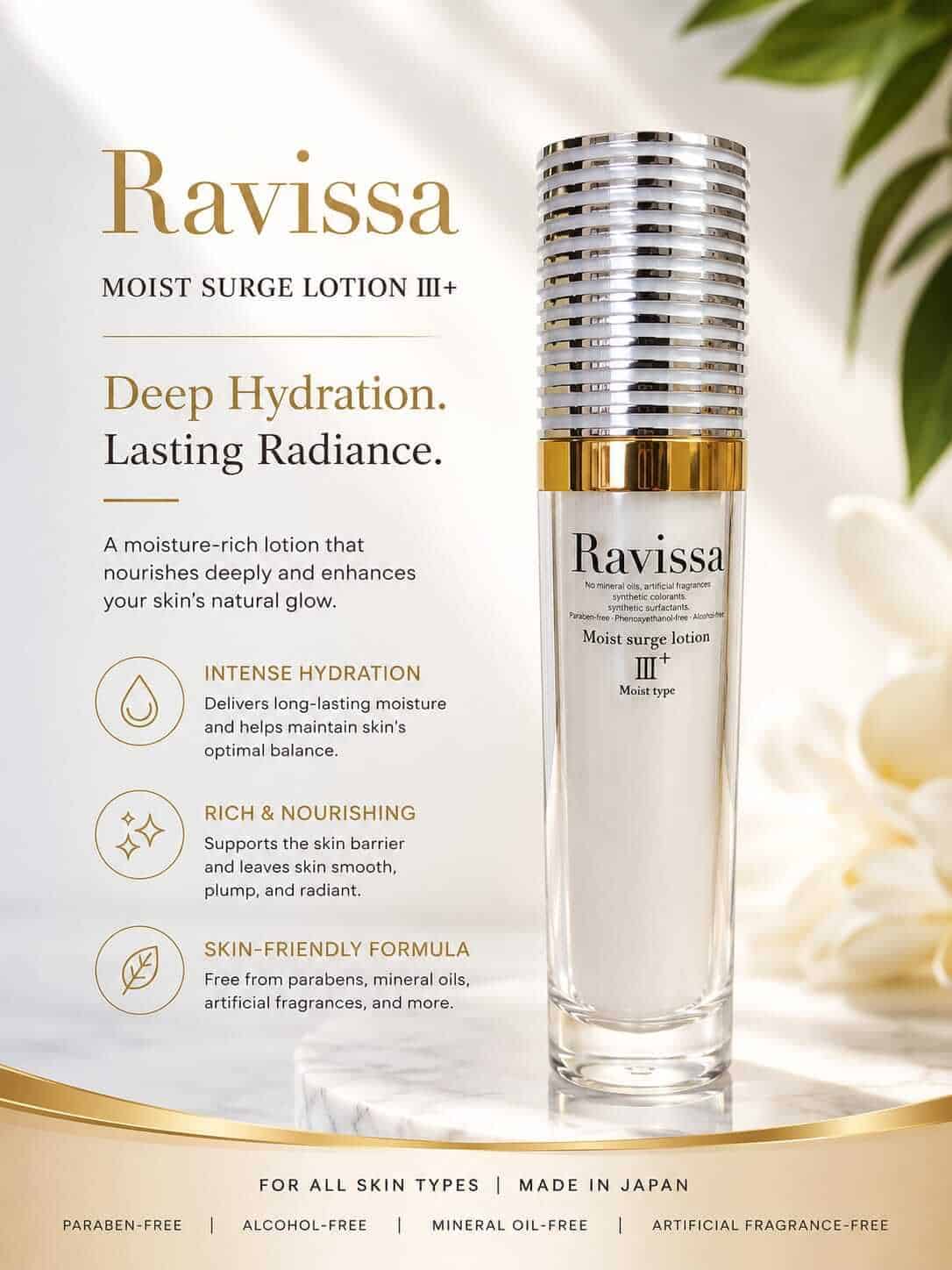 Ravissa III+ Moist surge Lotion