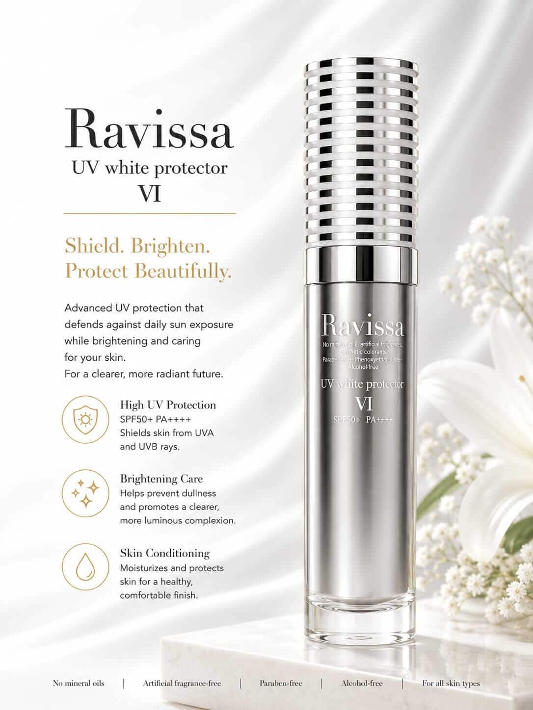 Ravissa UV white protector VI